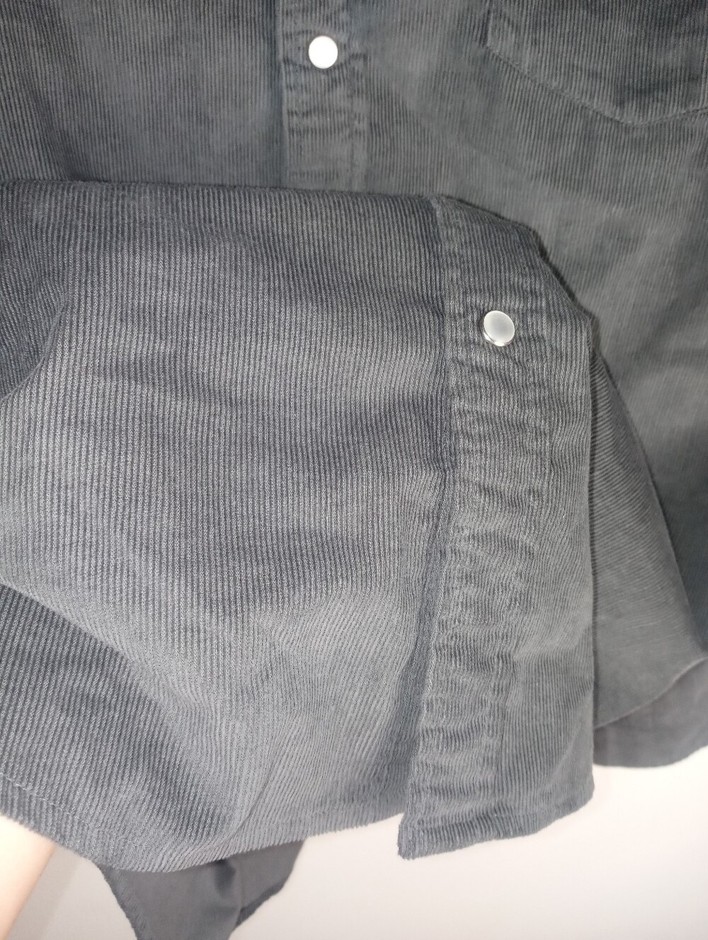 Men's Criquet Corduroy Pearl Snap Shirt Size L - Picture 4 of 15